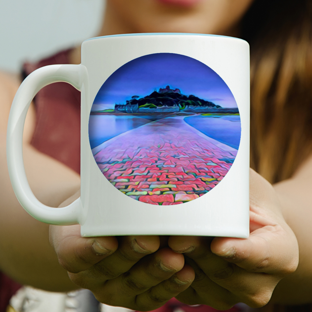 11oz  Ceramic Mug -  St Michael's Mount - Above the Coast